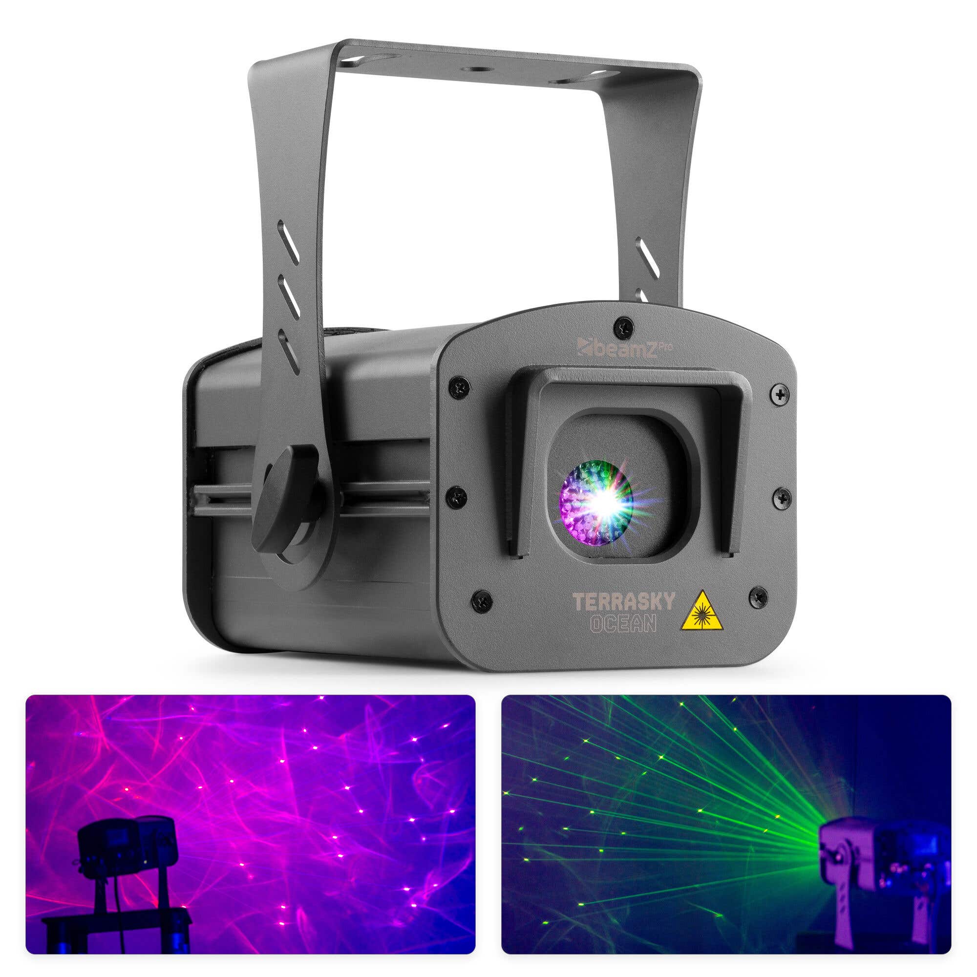 Retourdeal - BeamZ Pro TerraSky Ocean laser - RGB laser - IP65 waterdicht - Installatie laser voor buiten