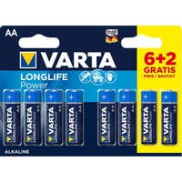 Varta Alkaline batterijen AA 1.5V (blister van 8)