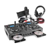 Vonyx CDJ450 Dubbele CD/USB mp3 speler en mixer met DJ accessoire kit