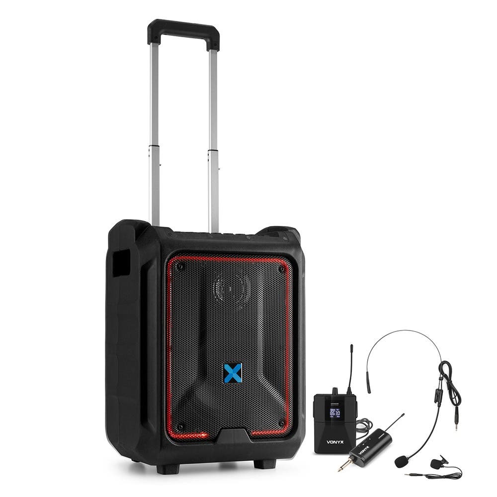 Vonyx SPLASH300 portable speaker met draadloze headset - Ideaal voor groepslessen - IPX5 