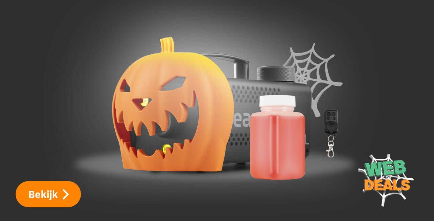 Halloween pompoen rookmachine