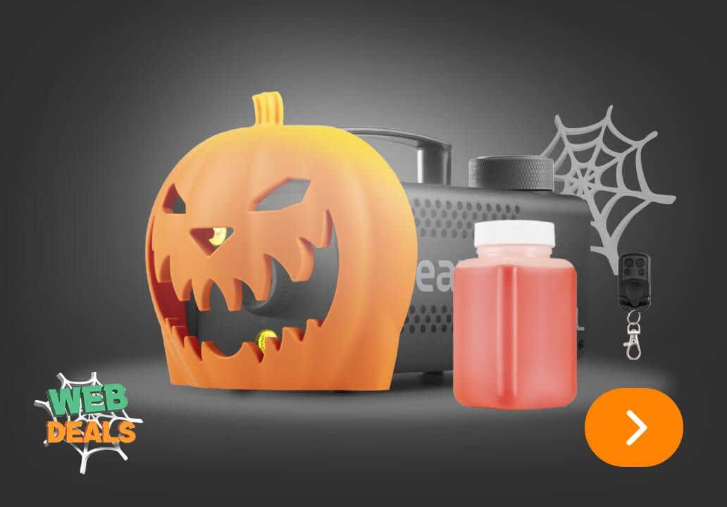 Halloween pompoen rookmachine
