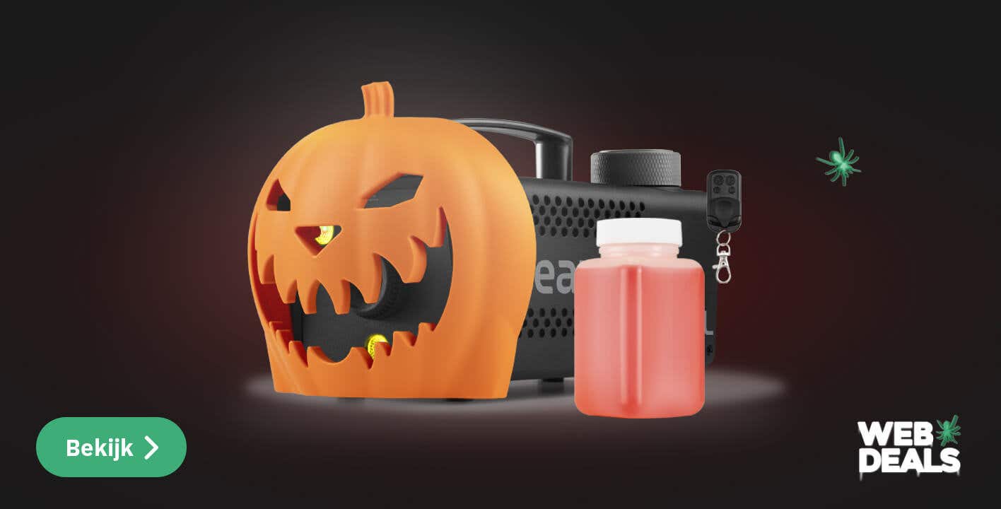 Halloween pompoen rookmachine