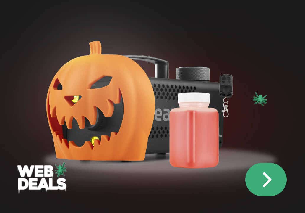 Halloween pompoen rookmachine