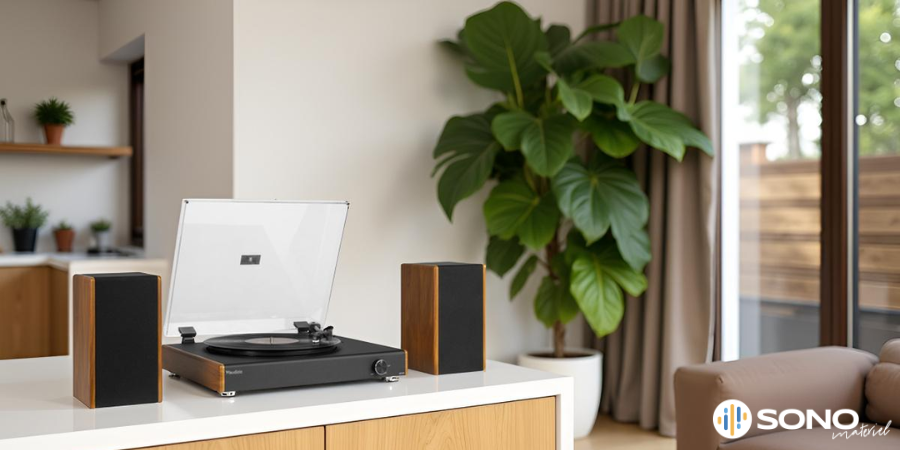 La platine vinyle RP335 dans un décor épuré