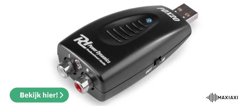 Power Dynamics PDX20 digitaal / analoog converter USB - RCA