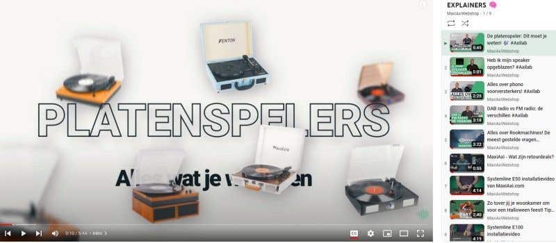 Stap 1 is het kiezen van de video die jij graag wilt streamen via AirPlay