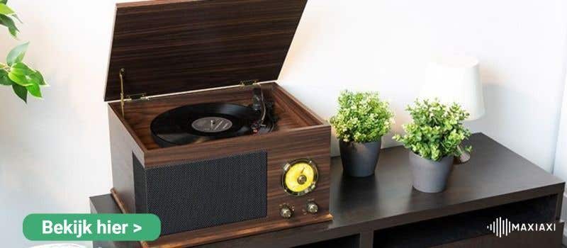 Fenton RP173 retro platenspeler met Bluetooth en radio