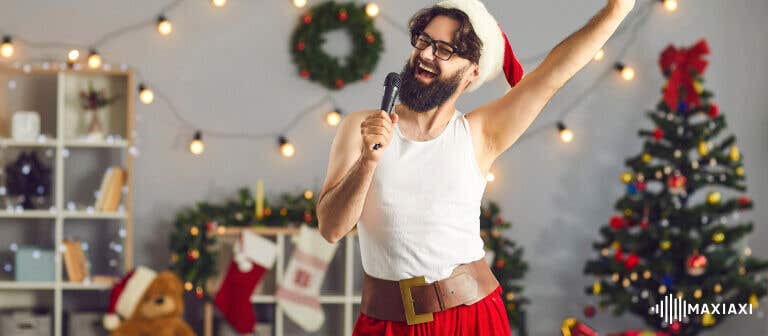 Een voorbeeld hoe jij je karaokeset kunt gebruiken als een van de kerstborrel ideeën tijdens de kerstborrel!