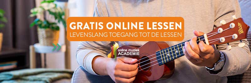Ukelele-les bij Online Muziek Academie