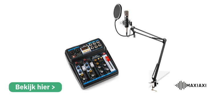 Vonyx CMS400 – Podcast starterset met mixer en microfoonarm