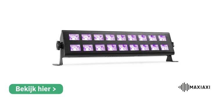 BeamZ BUV293 LED blacklight bar met 18 krachtige UV LED's