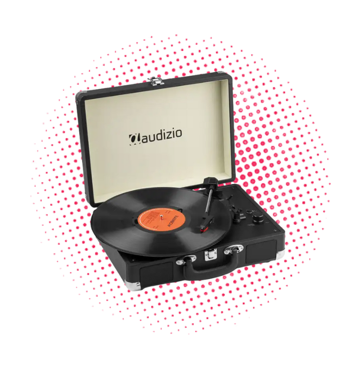 Audizio RP116BK tocadiscos retro con Bluetooth in y out