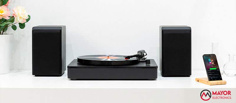 Tocadiscos con altavoces independientes Audizio RP330