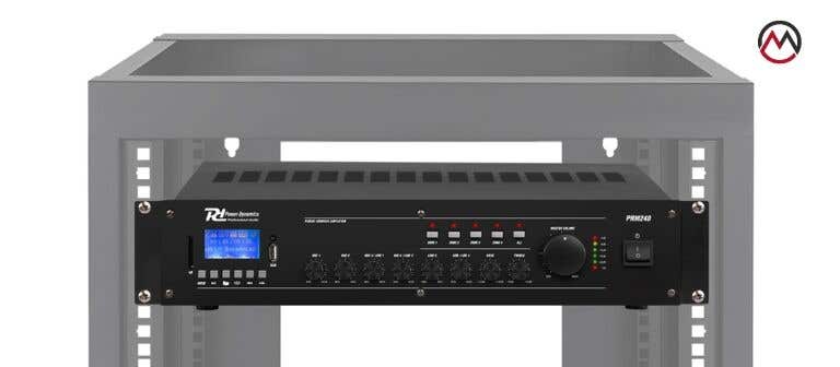 Amplificador para instalaciones de sonido comercial