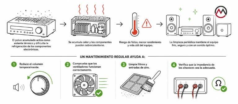 Control de temperatura en amplificadores y etapas de potencia Control de temperatura en amplificadores de audio
