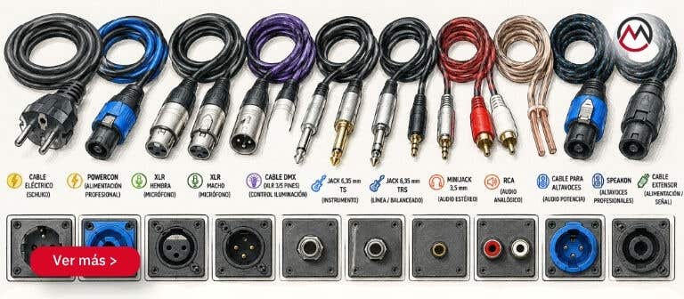 Cables profesionales para audio, iluminación y electricidad