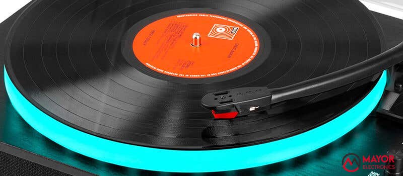 Tocadiscos con iluminación LED Fenton RP162LED