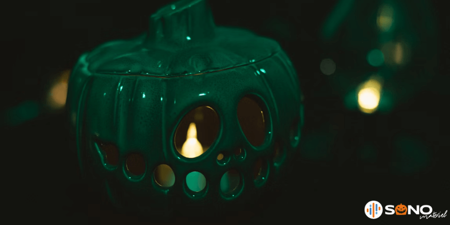 Photophore Halloween vert