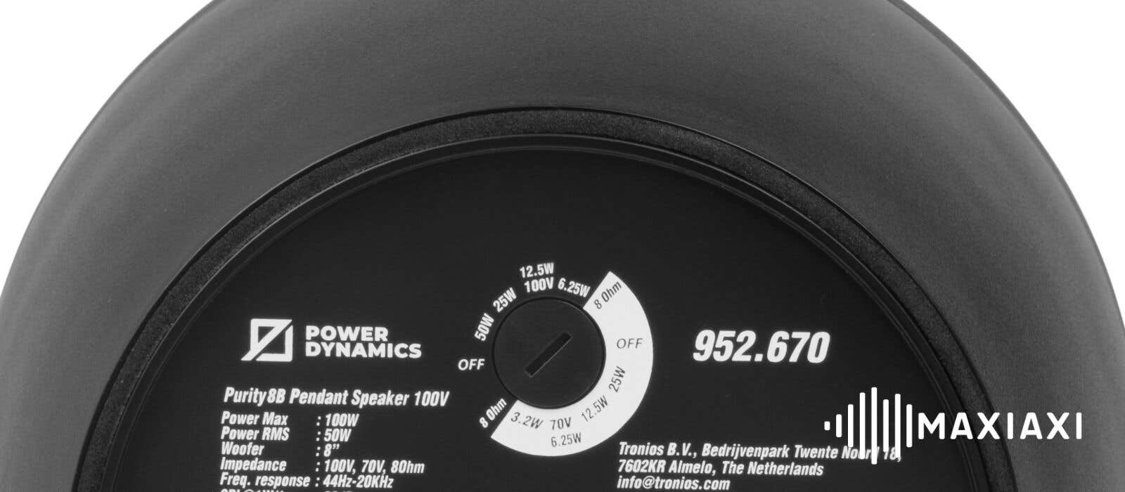 tappings 100 volt speaker