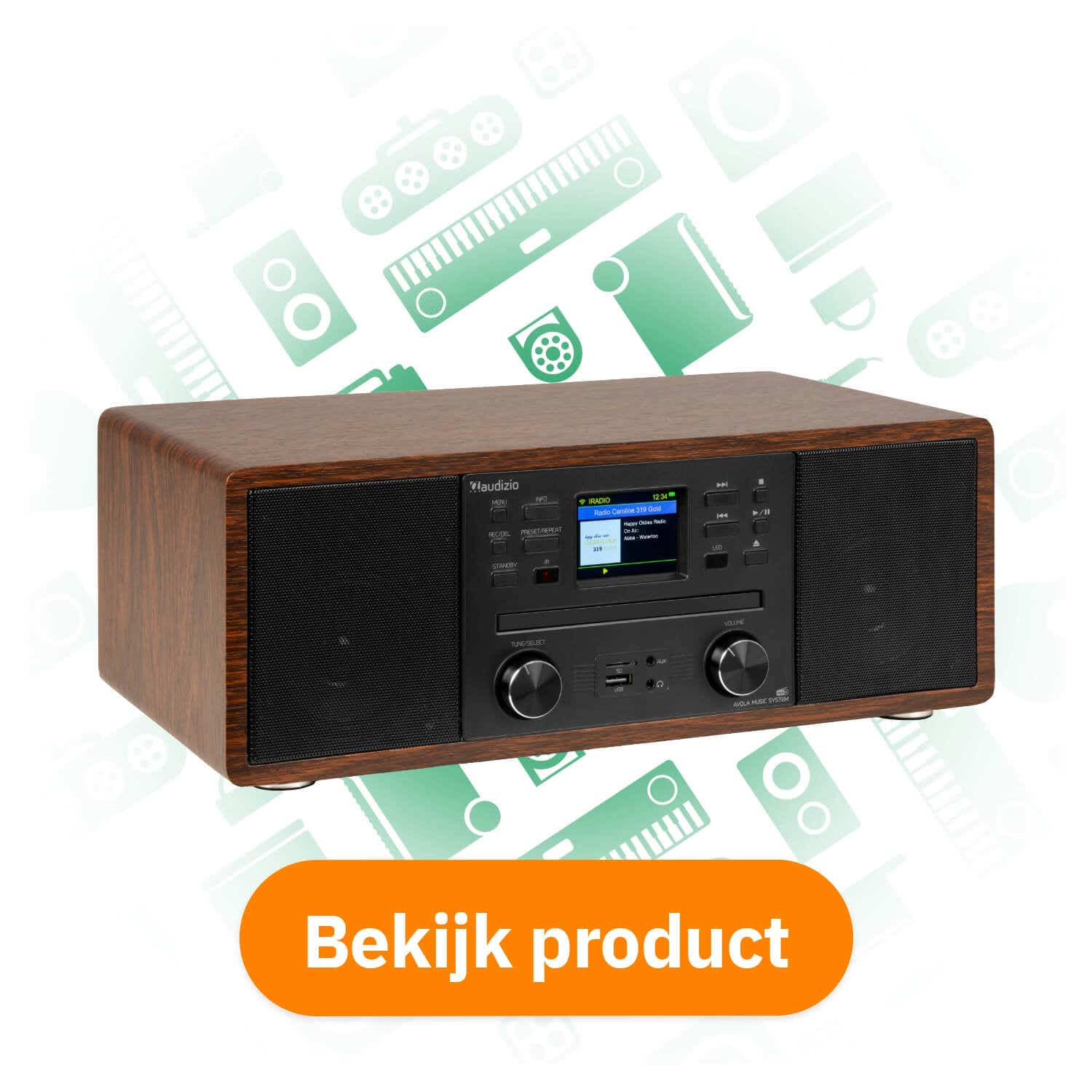 Audizio Avola alles-in-één wifi radio - Internet radio met CD-speler, DAB, FM en Bluetooth ontdekken