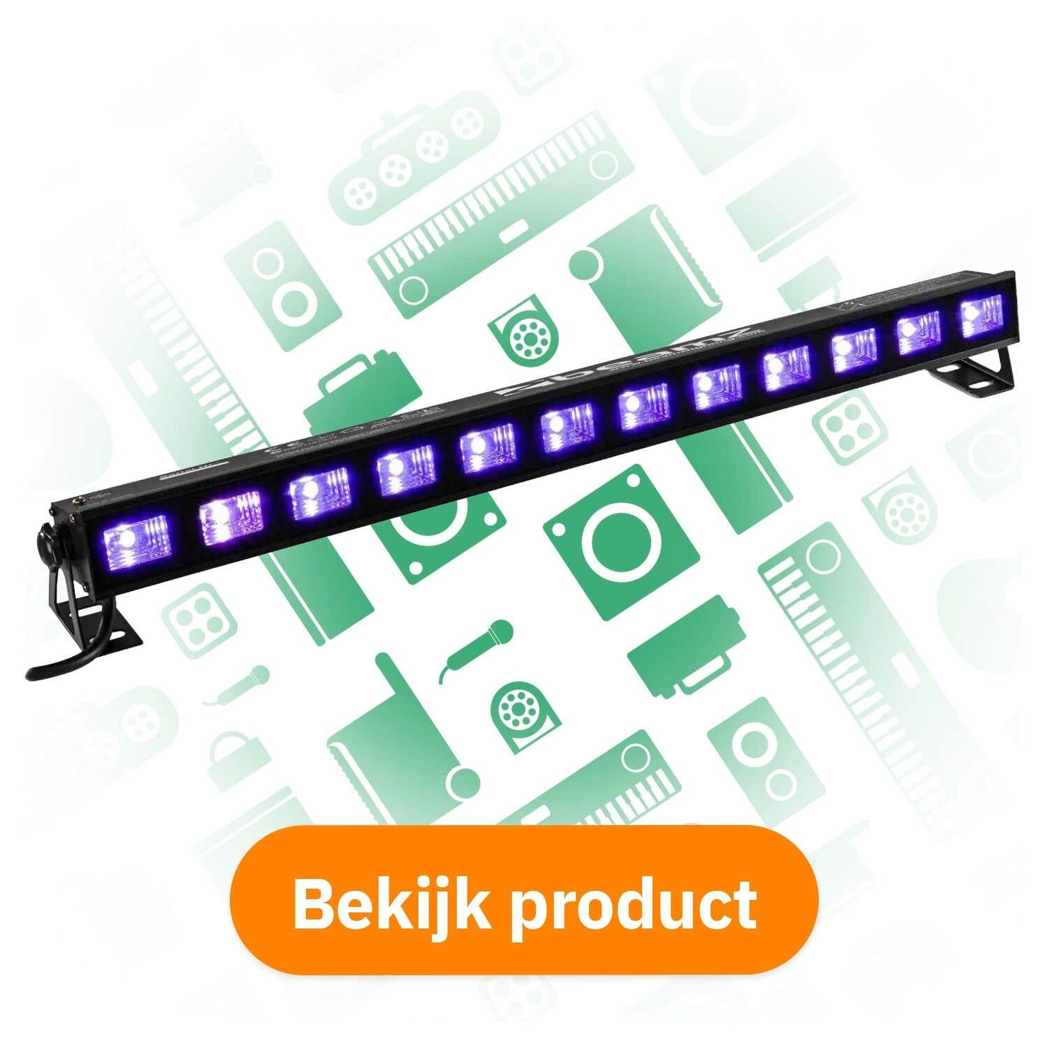 BeamZ BUV123: LED blacklight bar voor meer spreiding