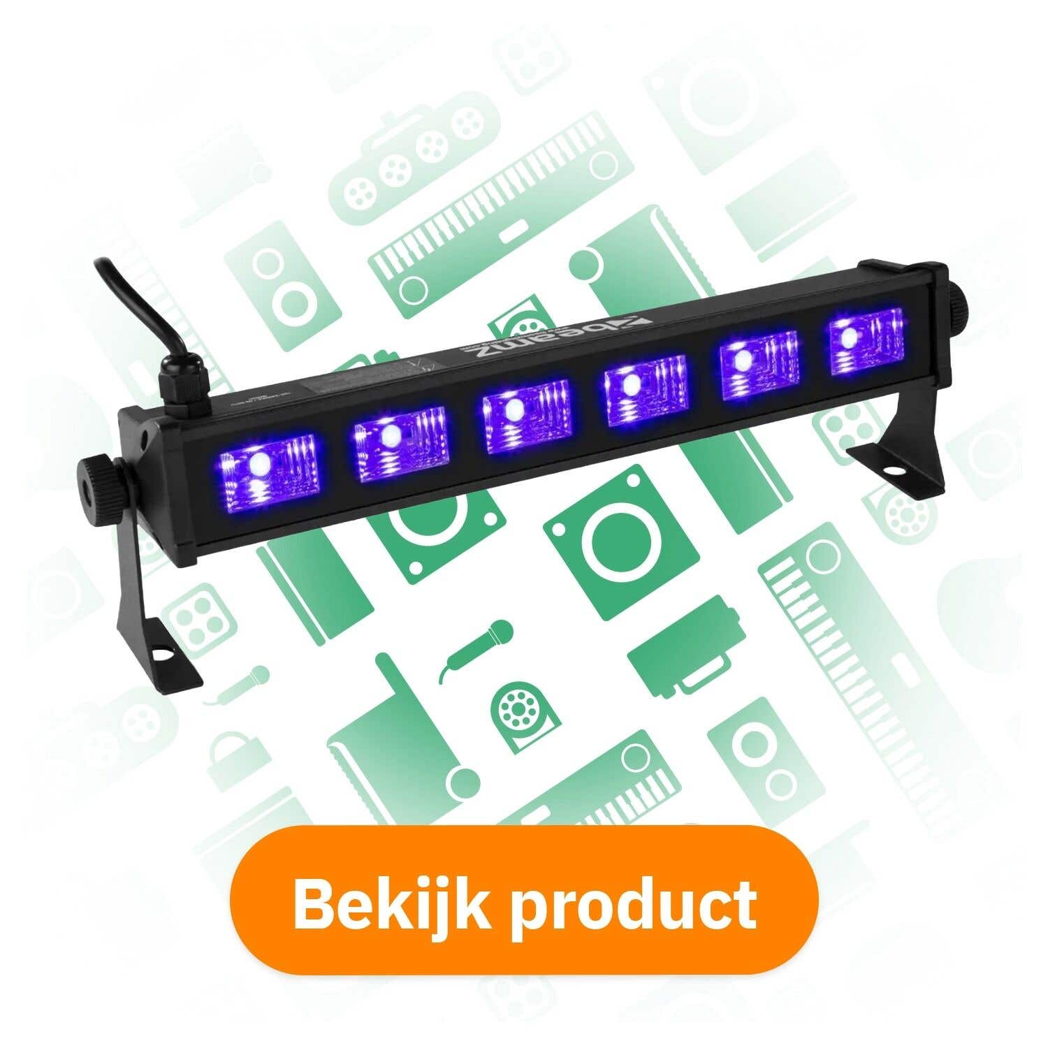 BeamZ BUV63: compacte blacklight voor kleine feesten