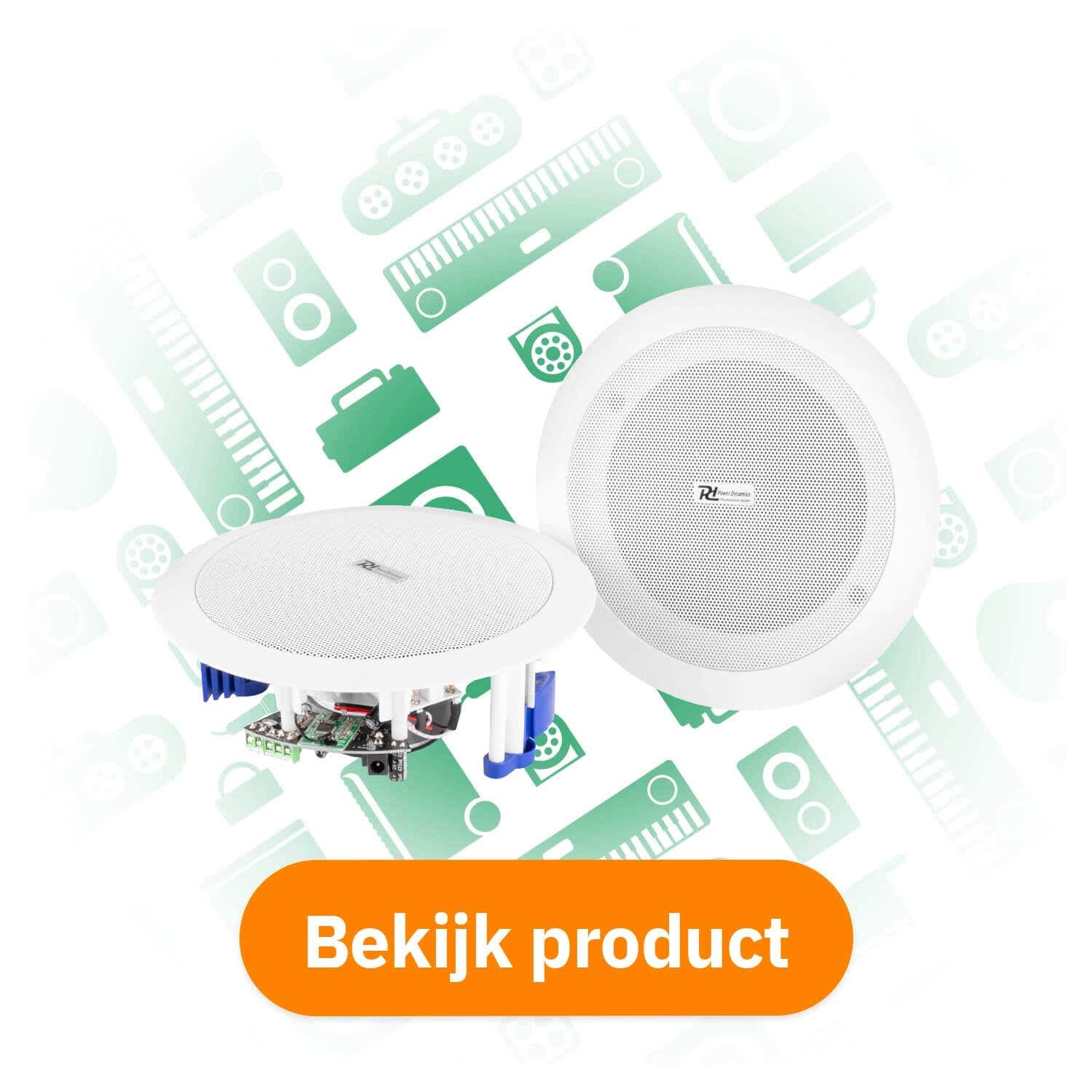 Power Dynamics CSBT60 actieve Bluetooth plafondspeakers (120W) bekijken