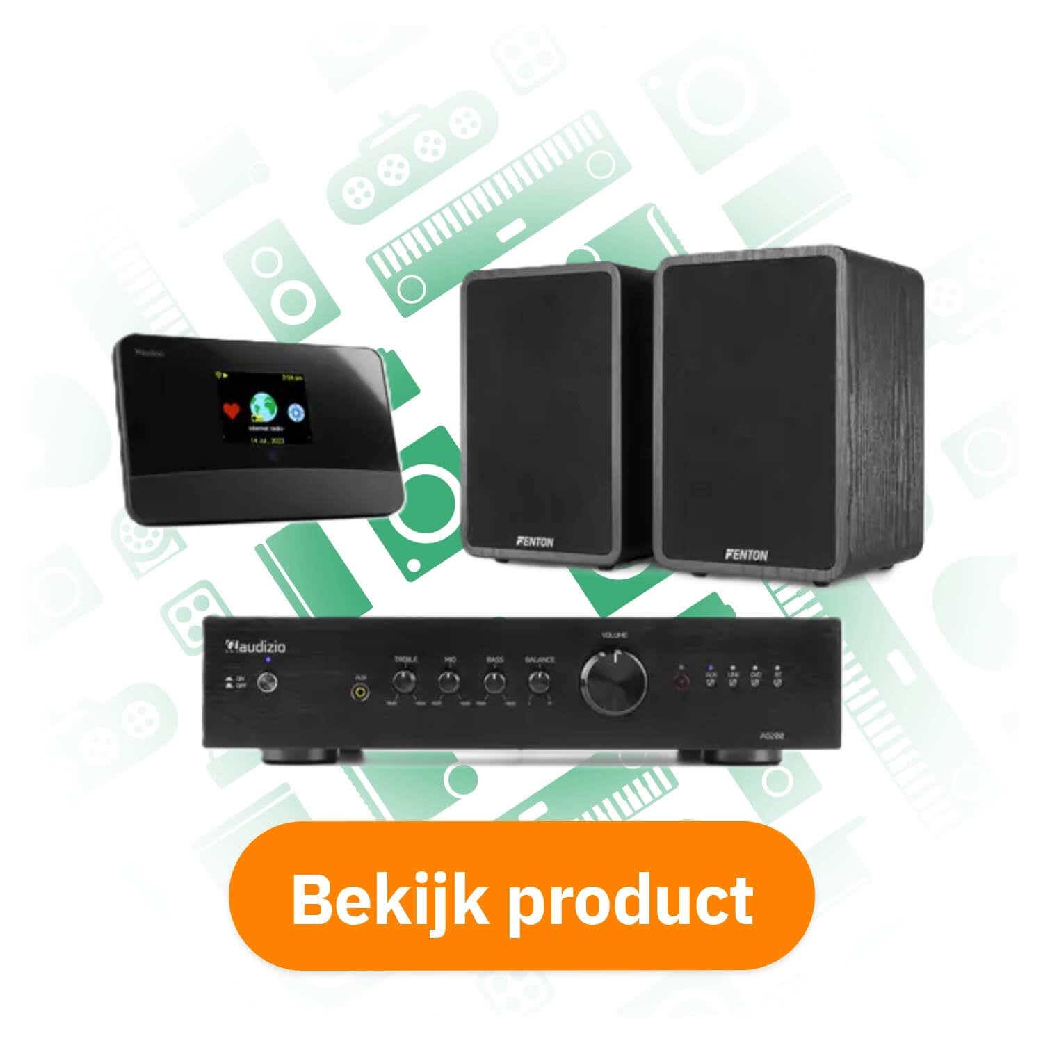 Fenton stereo set met tuner bekijk product