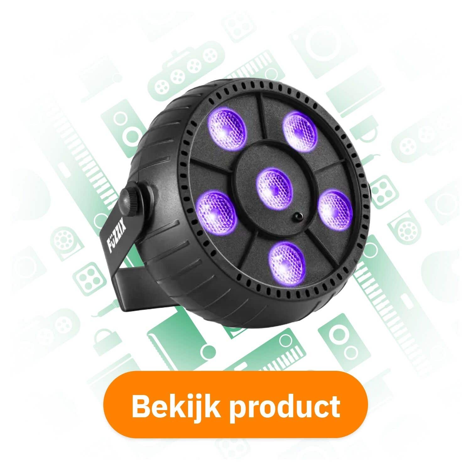 Fuzzix PLP14: blacklight op accu voor flexibel gebruik