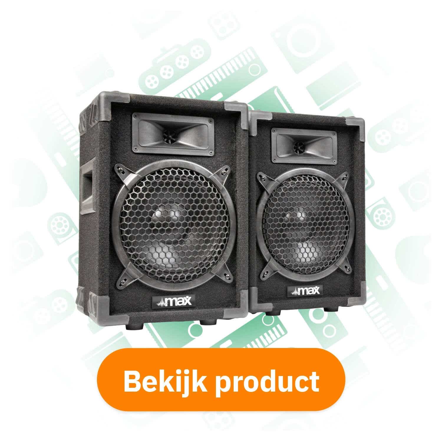 MAX Disco Speakerset MAX8 400W 8 inch bekijk product