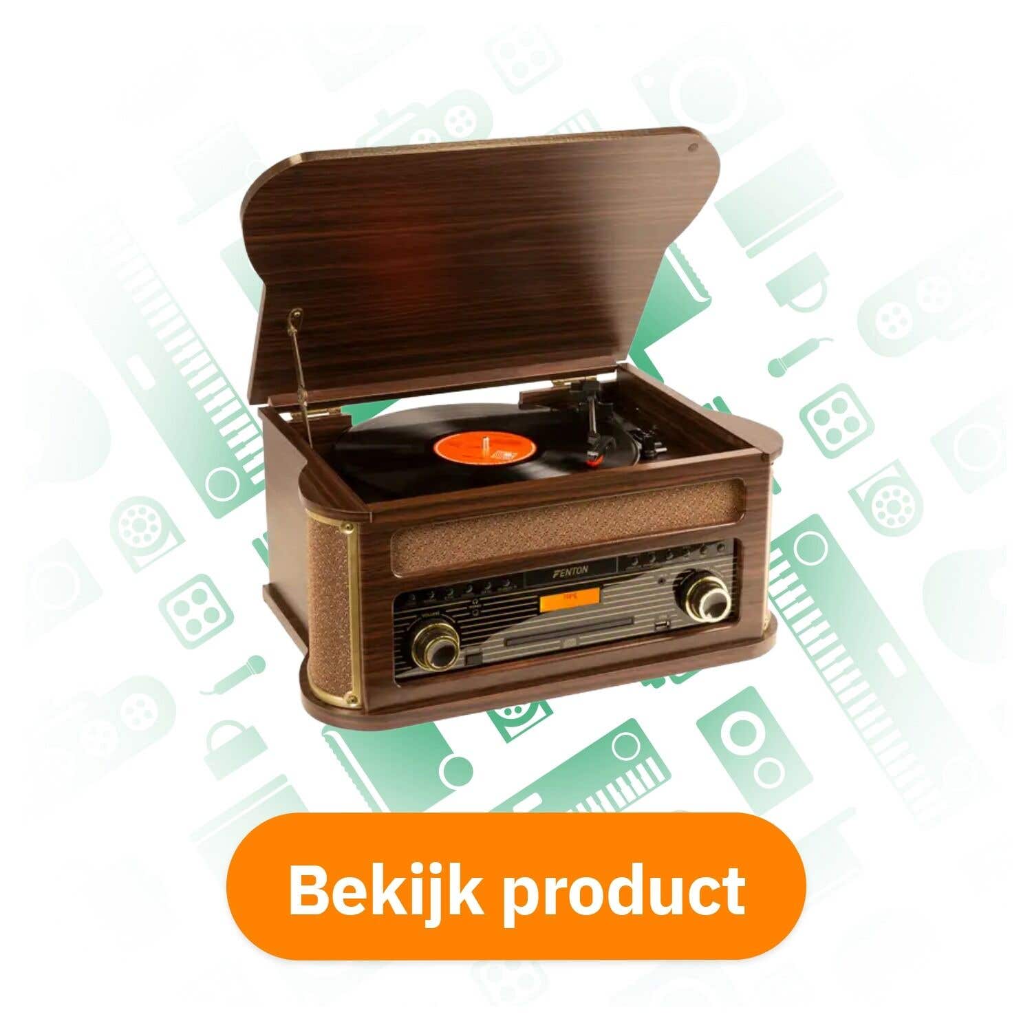 Fenton Memphis platenspeler, een alles-in-één muzieksysteem