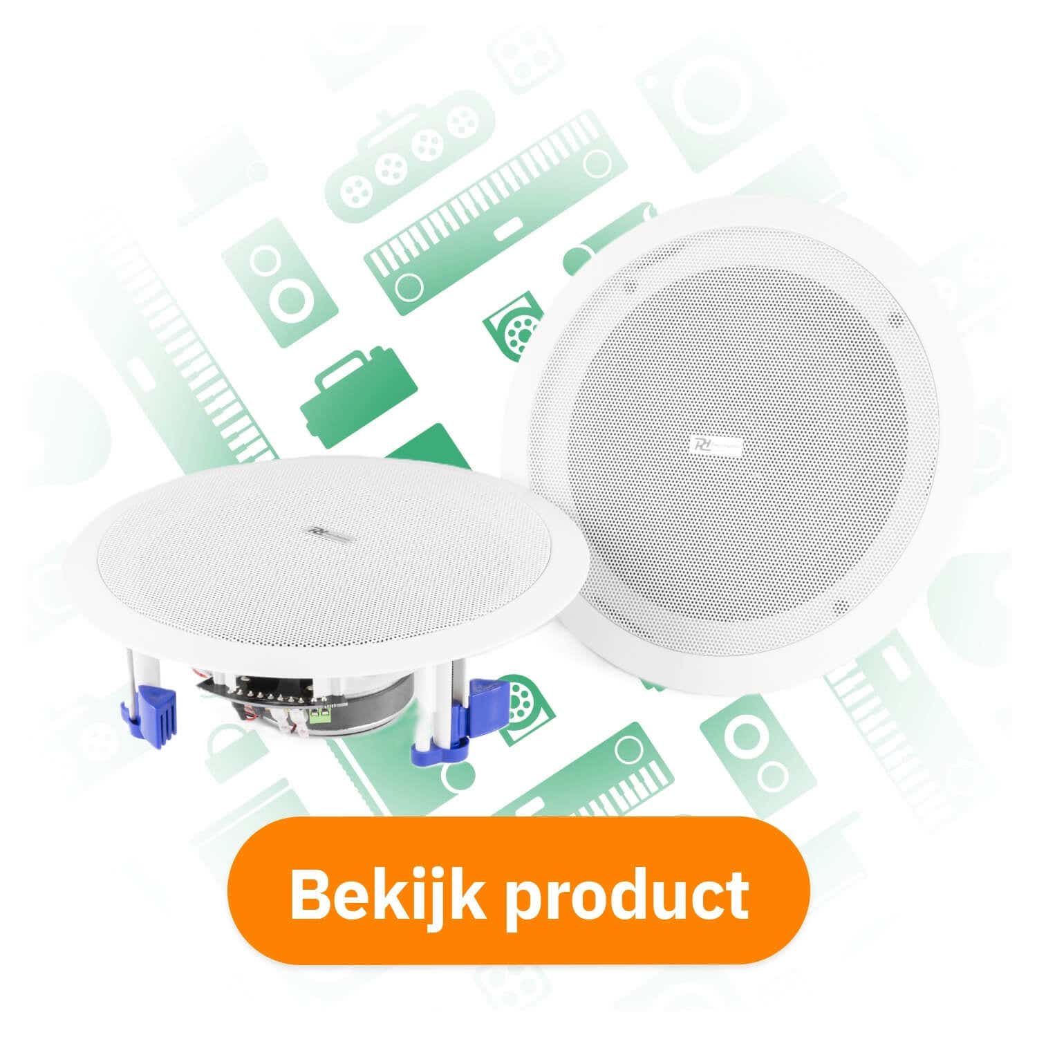 Power Dynamics CSBT80 Bluetooth actieve plafond speakers - 240W bekijk product