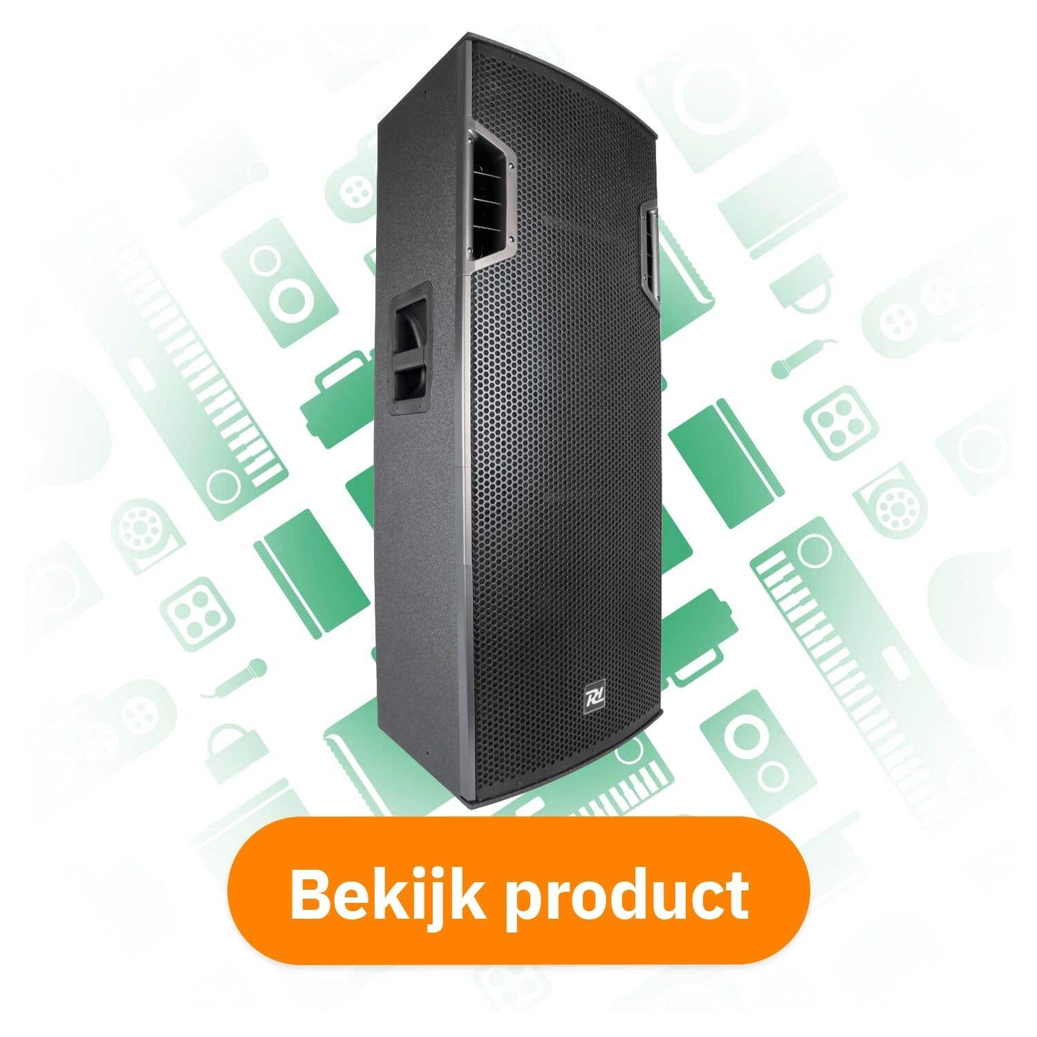 Power Dynamics PD625A actieve speaker 2x 15 inch 1600W bekijk product