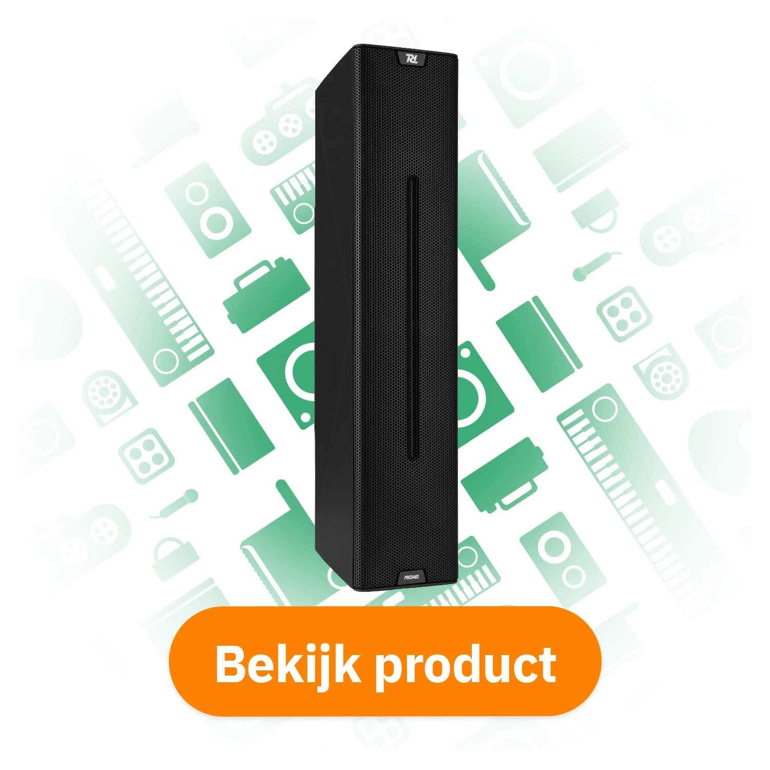 Power Dynamics PDCS403 passieve zuil luidspreker - verticale kolomluidspreker - IP44 - 260W - zwart bekijk product