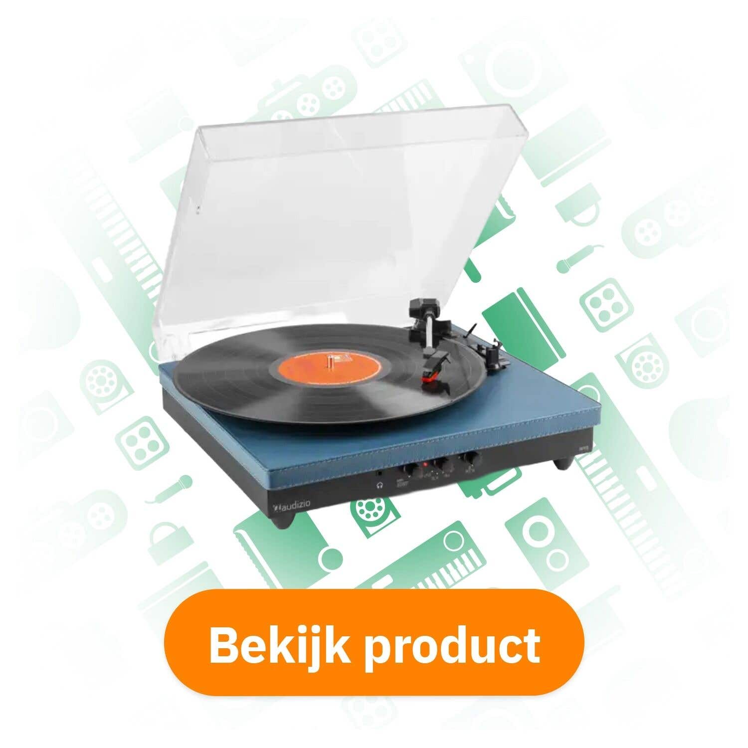 Audizio RP113D - Full-size Platenspeler met Bluetooth in/uit