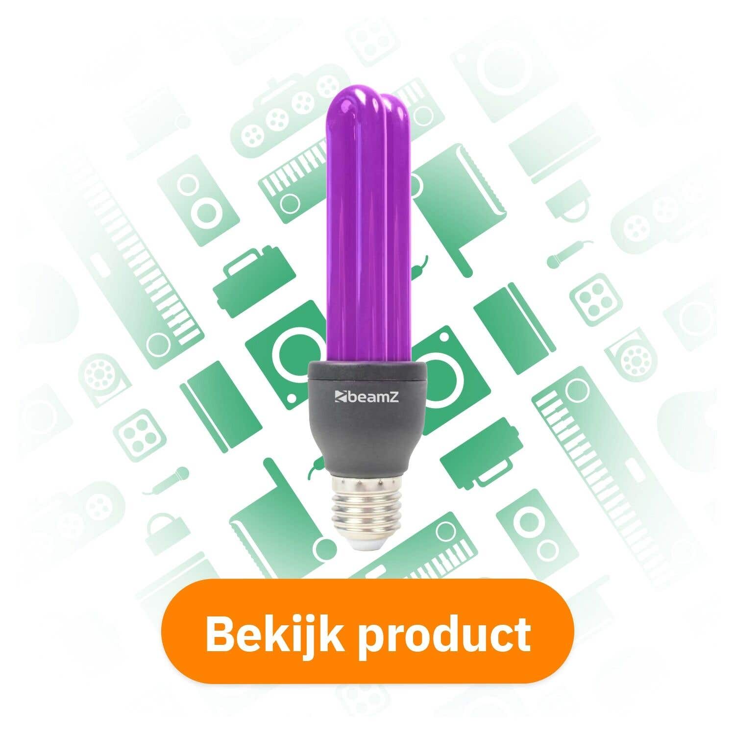 BeamZ UV-spaarlamp: simpele blacklight voor thuis