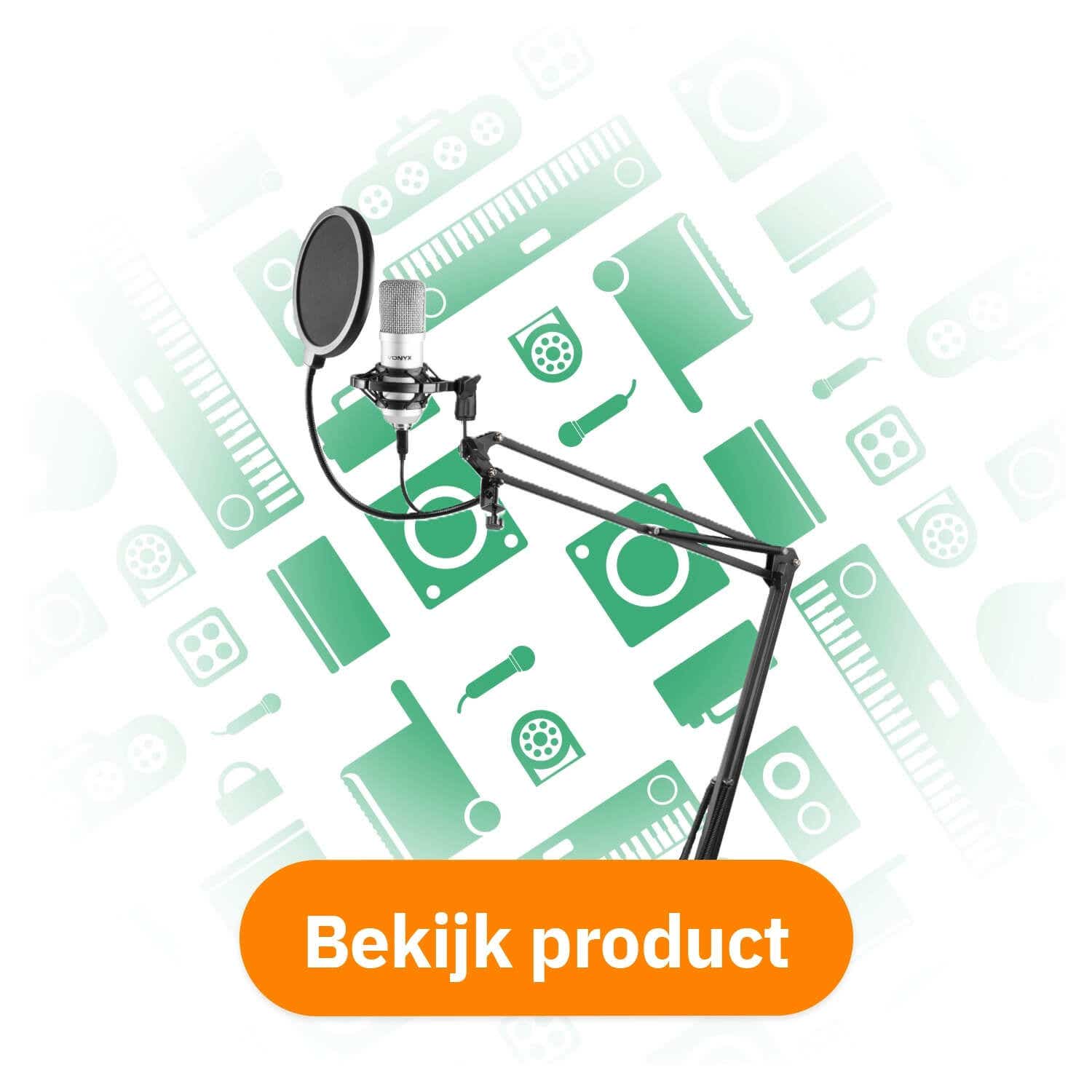 Vonyx CMS300S – USB-microfoon met arm bekijken