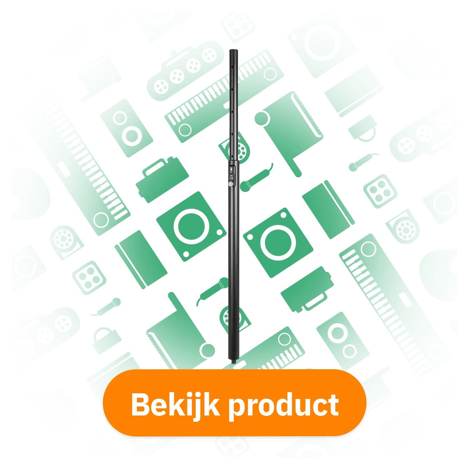 Vonyx LST08A tussenpaal met autolock bekijk product