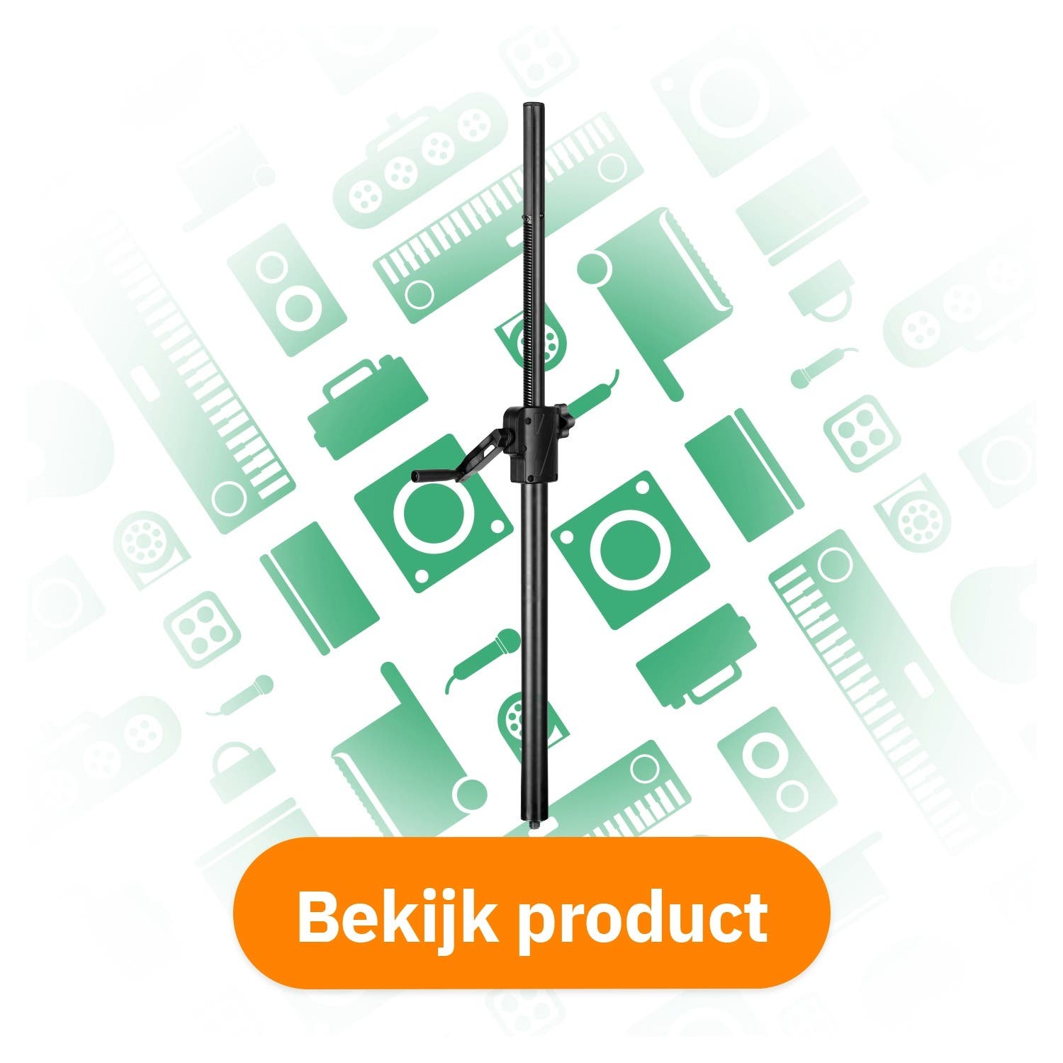 Vonyx LST93 wind-up tussenpaal bekijk product