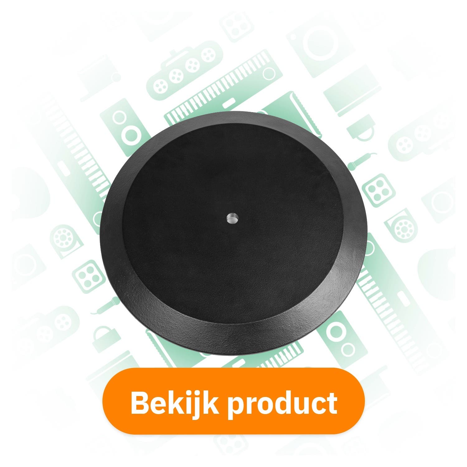 Vonyx MPS-B45R ronde baseplate bekijk product