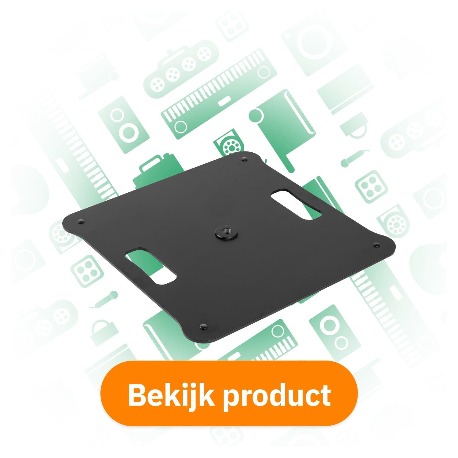 Vonyx MPS-B49S vierkante baseplate bekijk product