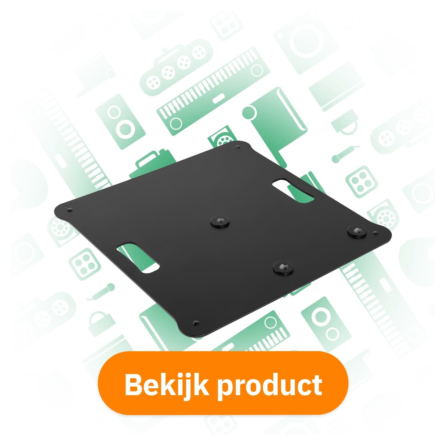 Vonyx MPS-B55S vierkante baseplate bekijk product