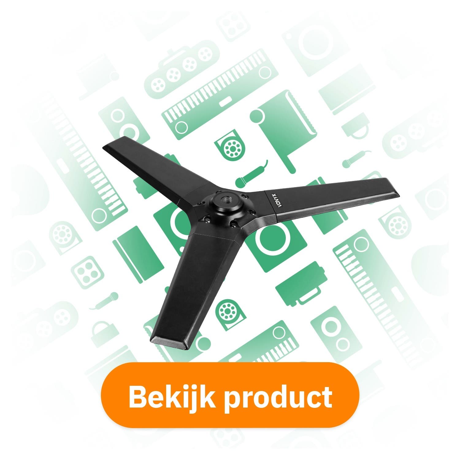 Vonyx MPS-B67T driehoekige baseplate bekijk product