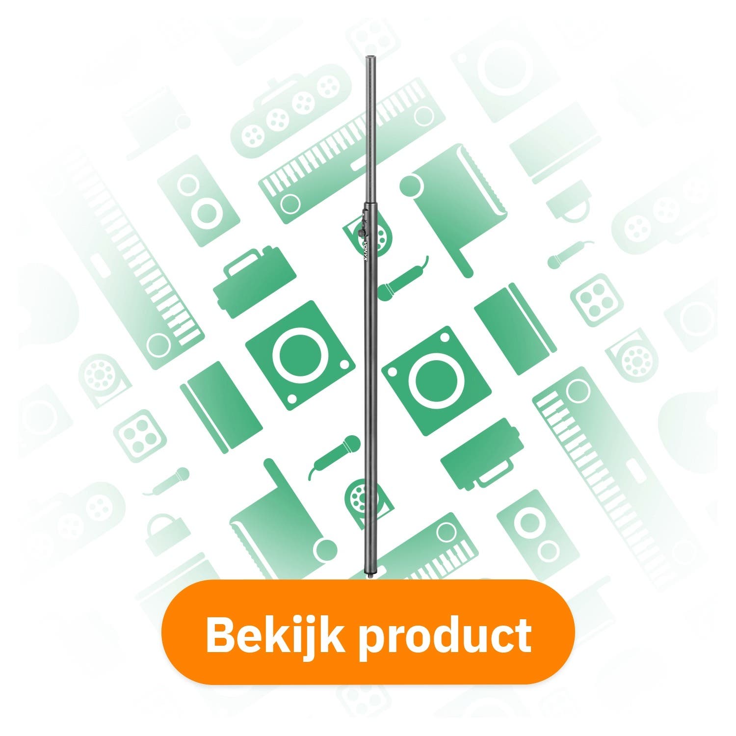 Vonyx MPS-T24A tussenpaal met auto-lock bekijk product