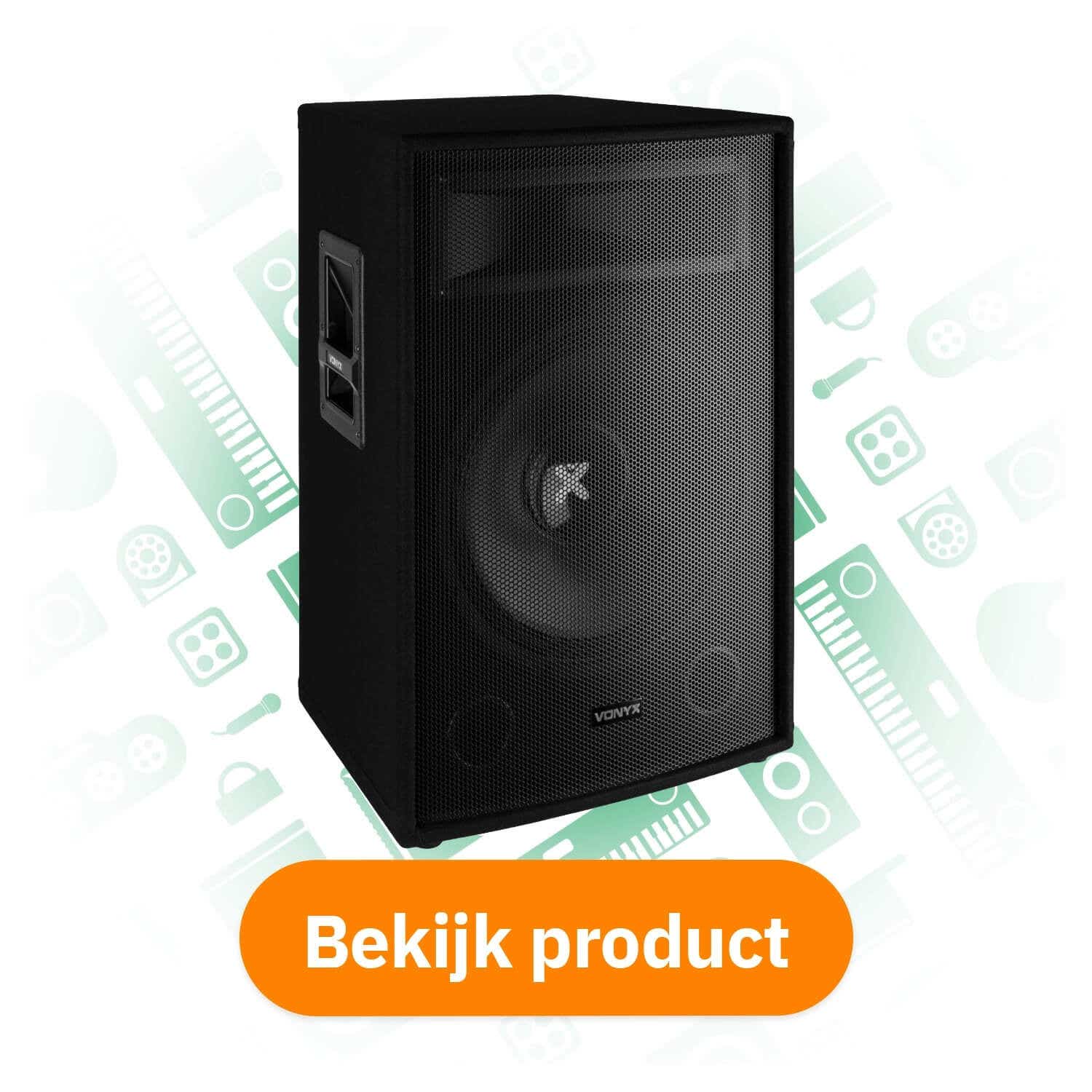 Vonyx SL15 universele passieve speaker 15 inch - 800W bekijk product