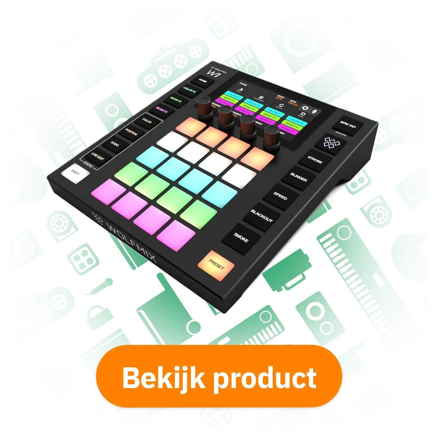 Wolfmix W1 MK2 DMX controller bekijk product