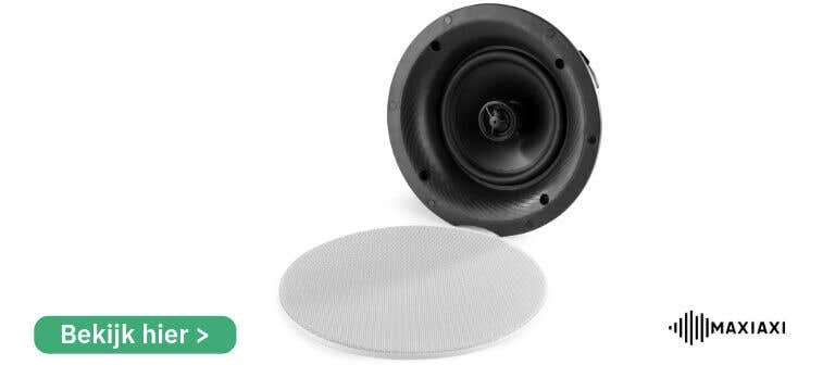 Power Dynamics FCS8 witte Low Profile plafond speaker 8" 100V / 8 Ohm