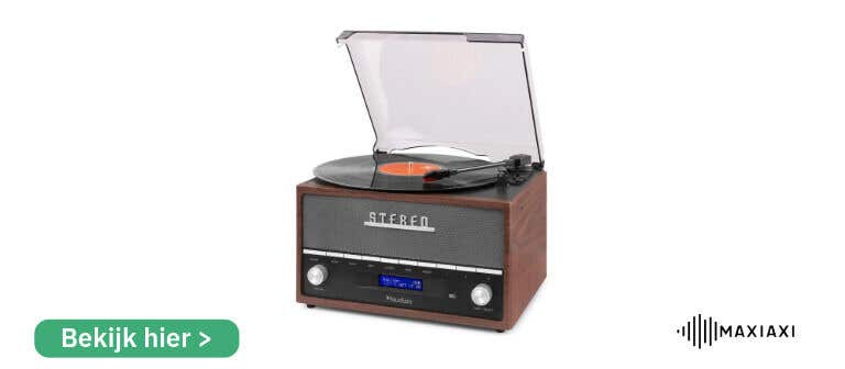Audizio Frisco - Retro platenspeler met ingebouwde DAB+ radio - USB