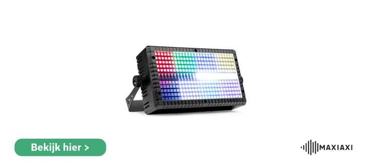 BeamZ LED-stroboscoop met kleurrijke lichtpanelen — krachtige lichteffecten voor feest en podium